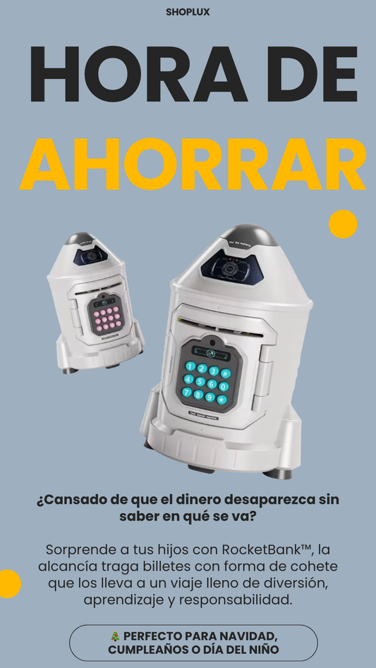 RocketBank™ – La Alcancía Inteligente que Hace Ahorrar Divirtiéndose