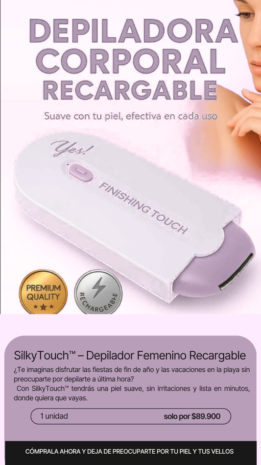 SilkyTouch™ – Depilador Femenino Recargable