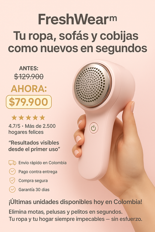 FreshWear™ | Elimina pelusas y motas al instante sin dañar tu ropa