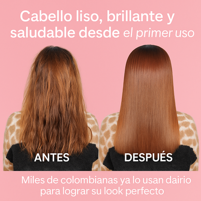 GlamBrush™ - Cepillo Alisador Profesional