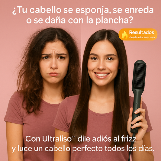 GlamBrush™ - Cepillo Alisador Profesional